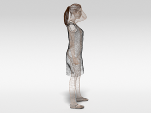 cartoon fashion woman 3D-Modell
