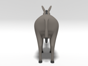 cartoon donkey 3D मॉडल
