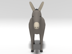 cartoon donkey 3D मॉडल
