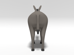 cartoon donkey 3D मॉडल