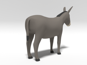 cartoon donkey 3D मॉडल