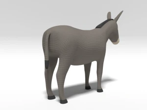 cartoon donkey 3D Model