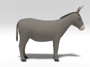 cartoon donkey 3D Model