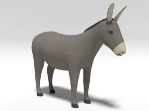 cartoon donkey 3D Model