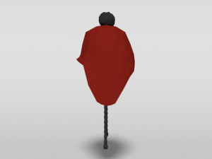 low poly cartoon beanie cap 3D-Modell