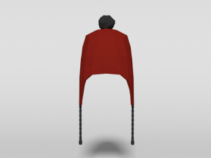 low poly cartoon beanie cap 3D-Modell