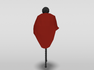 low poly cartoon beanie cap 3D-Modell