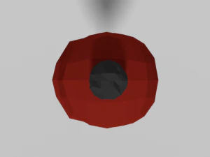 low poly cartoon beanie cap 3D Model