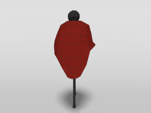 low poly cartoon beanie cap 3D-Modell