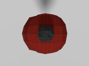 low poly cartoon beanie cap 3D Model