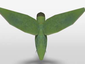 low poly cartoon hummingbird Modelo 3D
