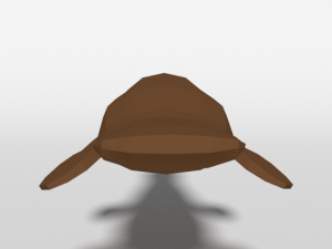 low poly cartoon platypus Model 3D