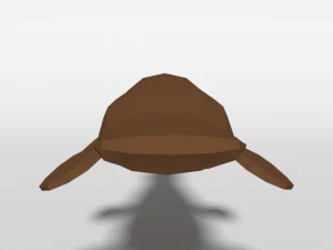 low poly cartoon platypus 3D Model