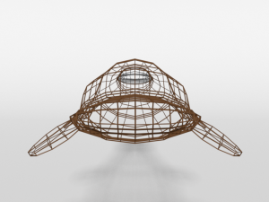 low poly cartoon platypus Model 3D