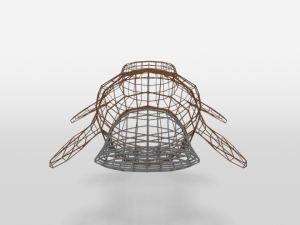 low poly cartoon platypus Model 3D