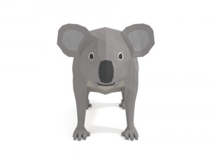 low poly cartoon australian animals pack Modèle 3D