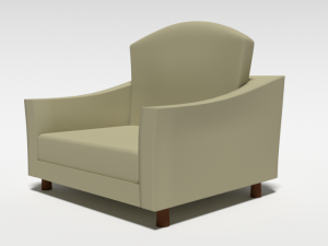 cartoon armchair 3D Model