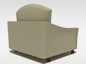 cartoon armchair 3D Model