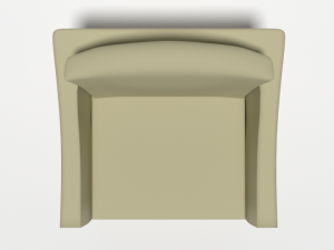 cartoon armchair 3D Model