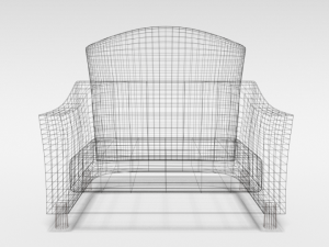 cartoon armchair 3D Model