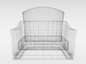 cartoon armchair 3D Model