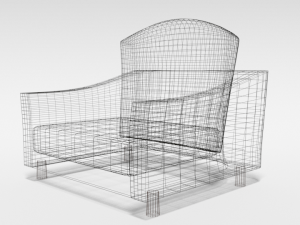 cartoon armchair 3D Model