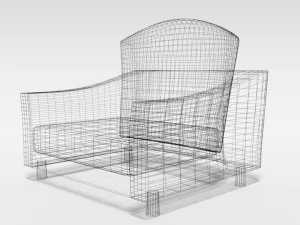 cartoon armchair 3D Model
