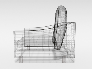 cartoon armchair 3D Model