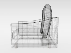 cartoon armchair 3D Model