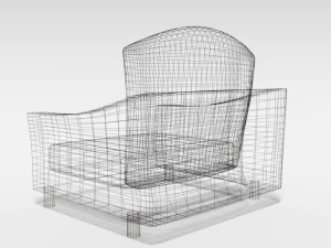 cartoon armchair 3D Model