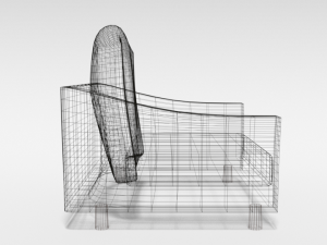 cartoon armchair 3D Model