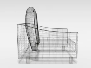 cartoon armchair 3D Model