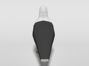 low poly cartoon seagull Modello 3D