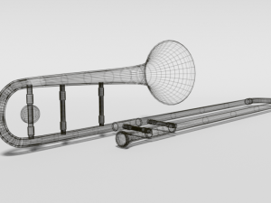 cartoon trombone 3Dモデル