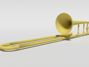cartoon trombone 3Dモデル