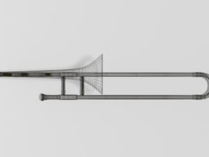 cartoon trombone 3Dモデル