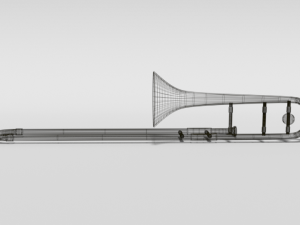 cartoon trombone 3Dモデル