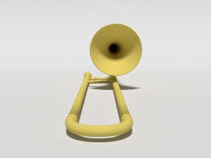 cartoon trombone 3Dモデル