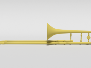 cartoon trombone 3Dモデル