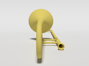 cartoon trombone 3Dモデル