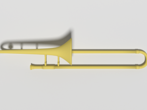 cartoon trombone 3Dモデル