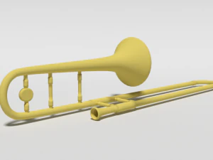 cartoon trombone 3D Model