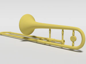 cartoon trombone 3D Model