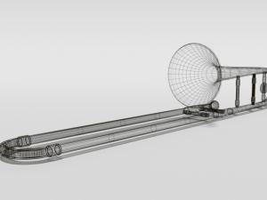 cartoon trombone 3Dモデル