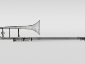 cartoon trombone 3Dモデル