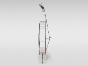 low poly cartoon cello 3D 모델