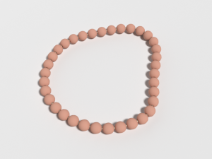low poly cartoon bracelet 3D Модель