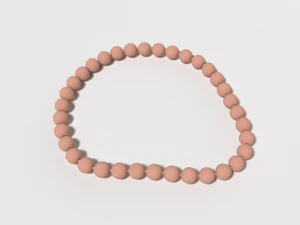 low poly cartoon bracelet 3D Model