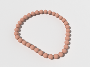 low poly cartoon bracelet Modelo 3D