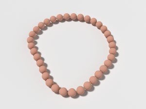 low poly cartoon bracelet Modelo 3D